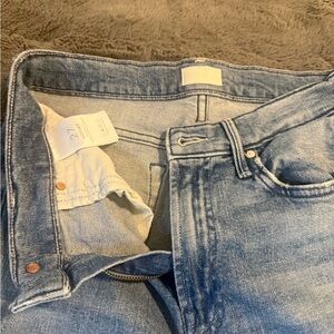 MOTHER Light Blue High-Rise Jeans